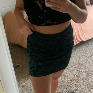 Green skirt